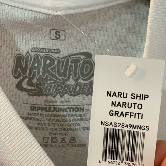 New with tags Naruto “Shonen Jump” Naruto Graffiti tee shirt size men’s S. - Picture 2 of 3